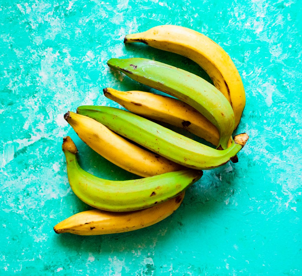 green and ripe plantains